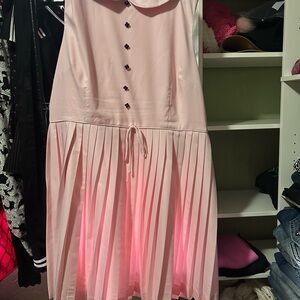 Hell Bunny Light Pink Dress with Bow Detail